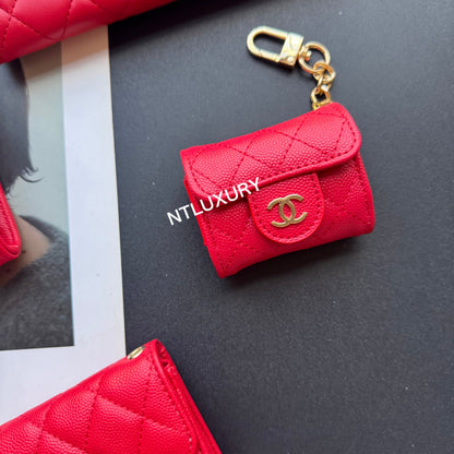Set de 4 billeteras finas Coco (Rojo)