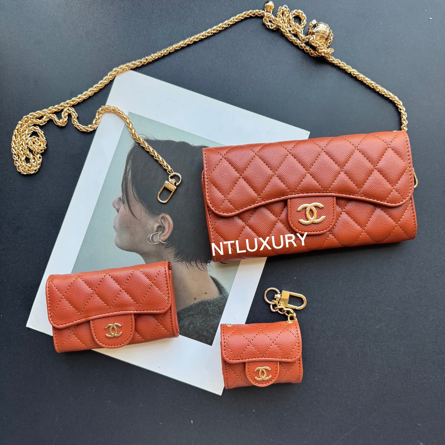 Coco Fine Wallet 3 Set (Ochre)