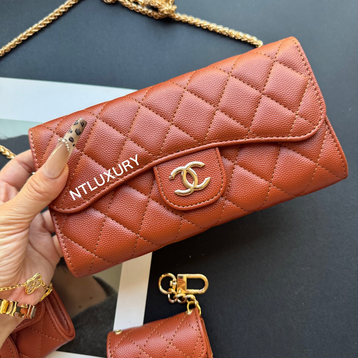 Coco Fine Wallet 3 Set (Ochre)