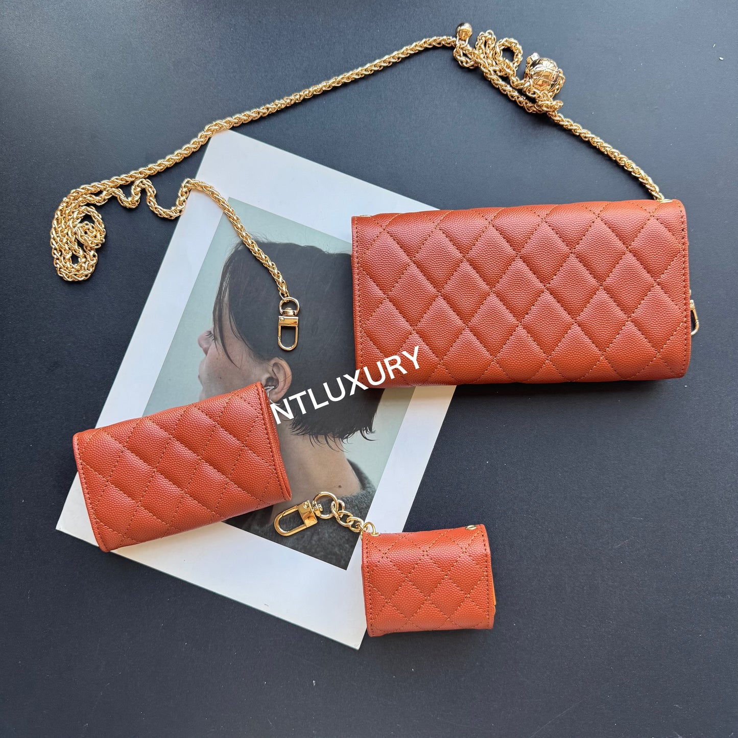 Coco Fine Wallet 3 Set (Ochre)