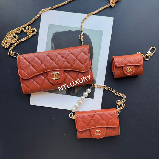 Coco Fine Wallet 3 Set (Ochre)