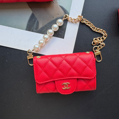 Set de 4 billeteras finas Coco (Rojo)