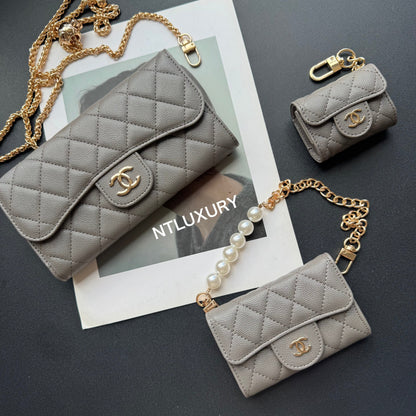 Set di 3 portafogli Coco Fine (grigio)