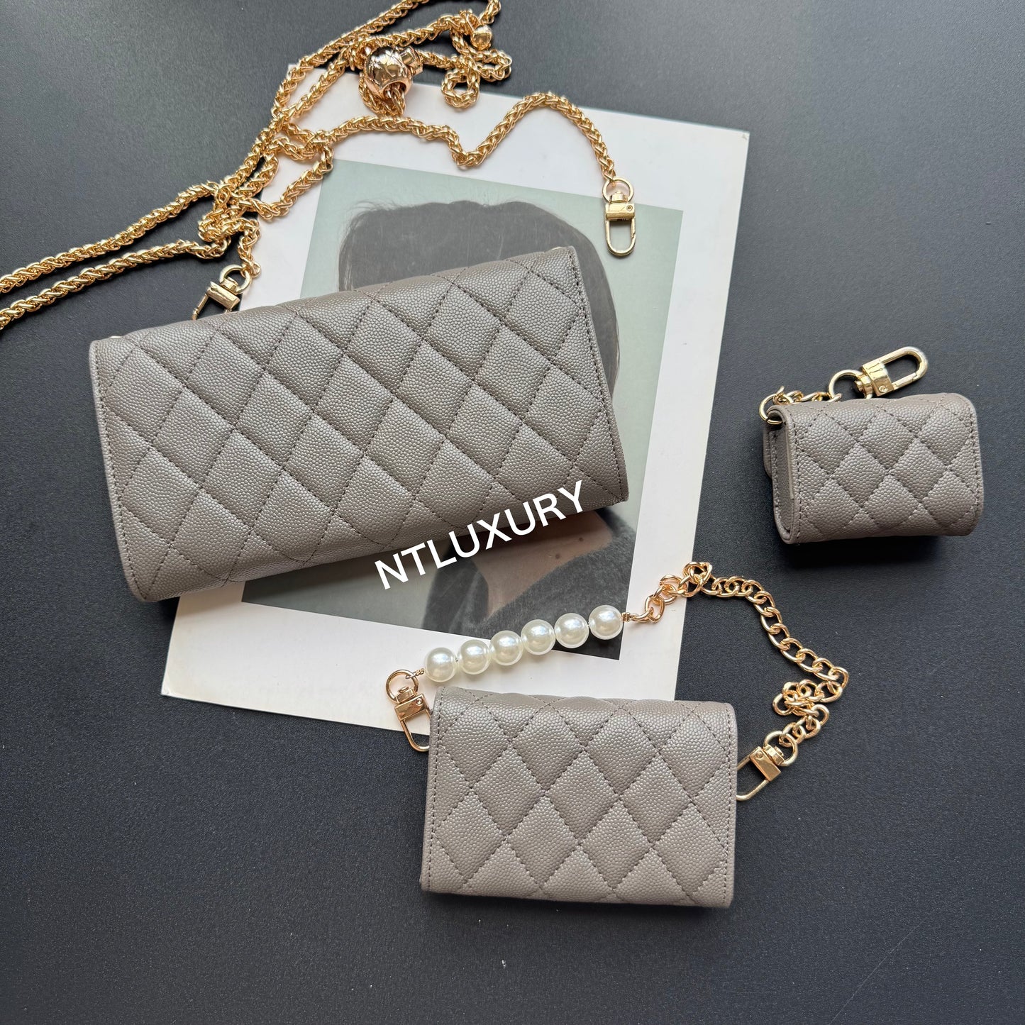 Coco Fine Wallet 3 Set (Grey)