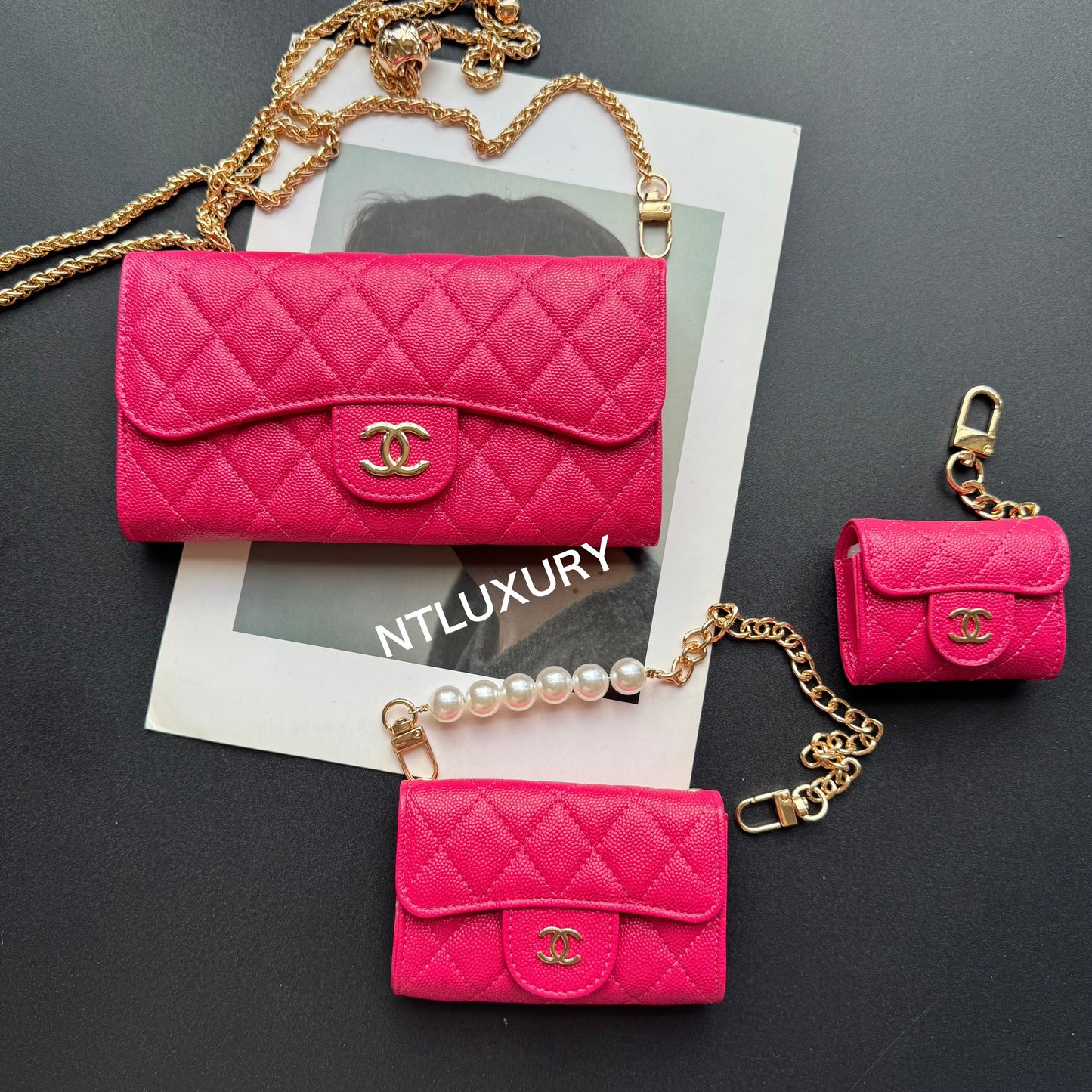 Coco Fine Wallet 3 Set (Magenta)