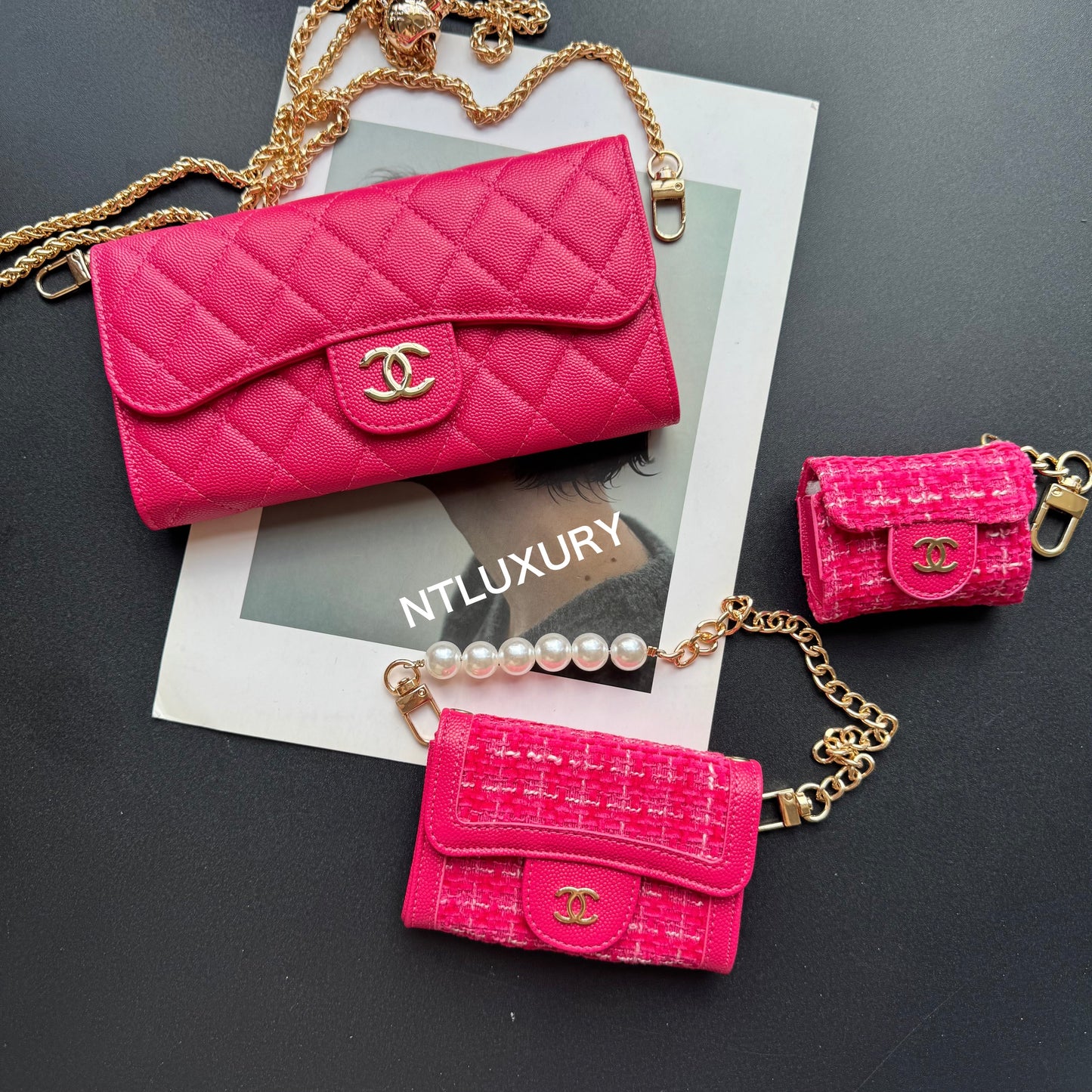 Coco Fine Wallet 3 Set (Magenta)