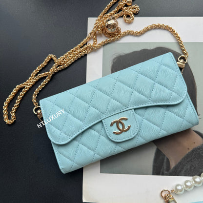 Set di 3 portafogli Coco Fine (Azzurro baby)