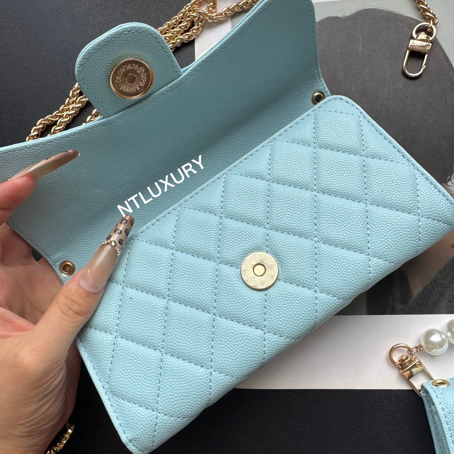 Coco Fine Wallet 3 Set (Baby Blue)