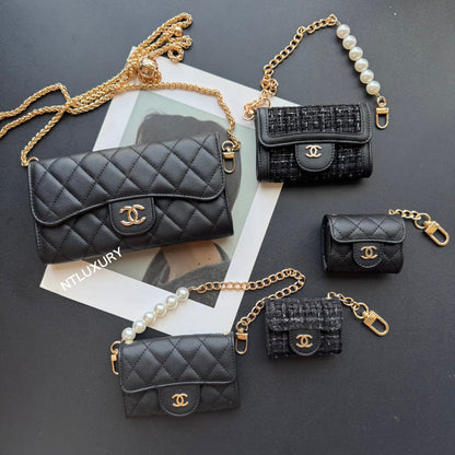 Set di 5 portafogli Coco Fine (Nero e Patch)