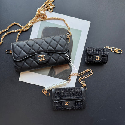 Set di 5 portafogli Coco Fine (Nero e Patch)