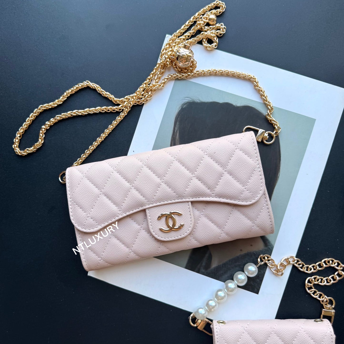 Coco Fine Wallet 3 Set (Baby Pink)