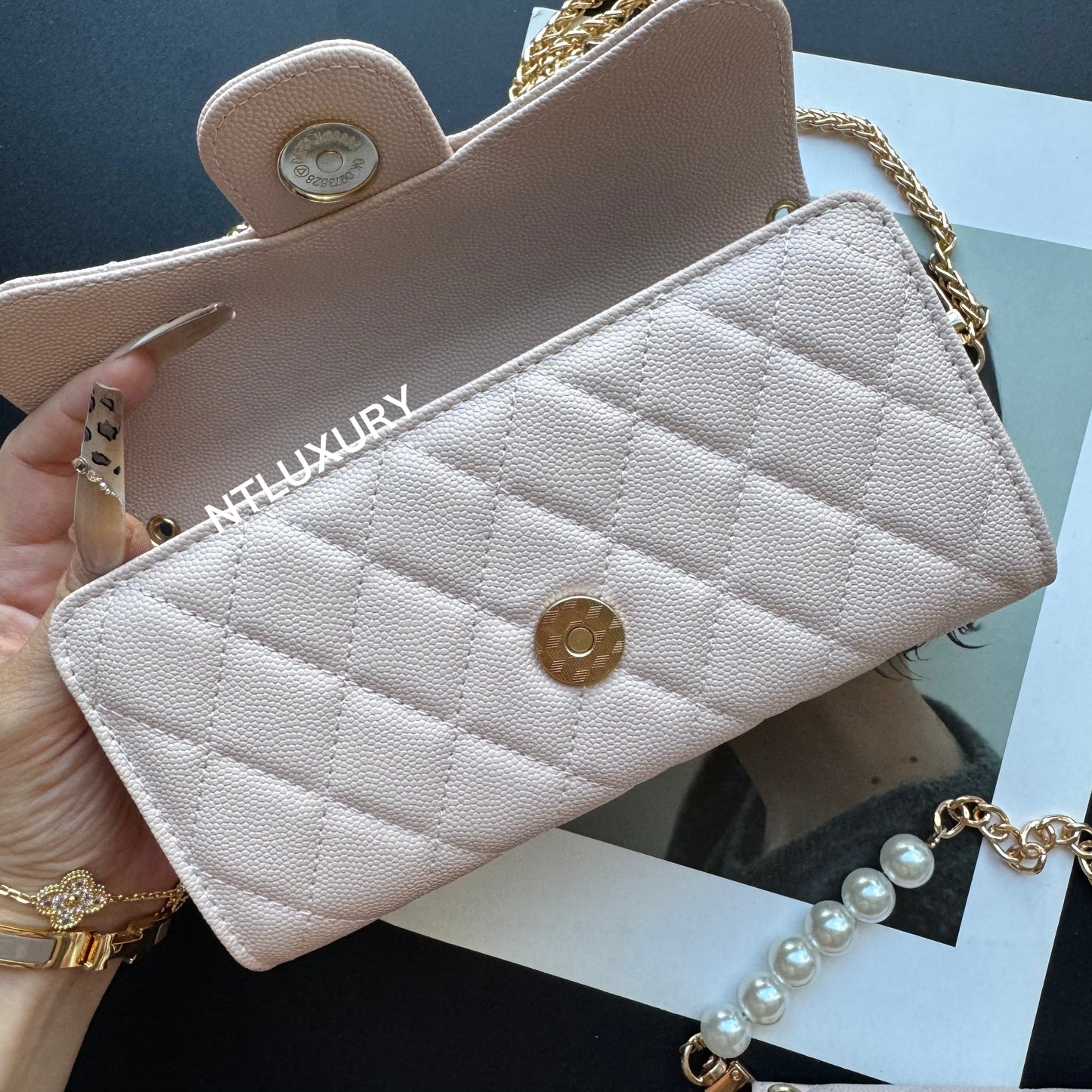 Coco Fine Wallet 3 Set (Baby Pink)