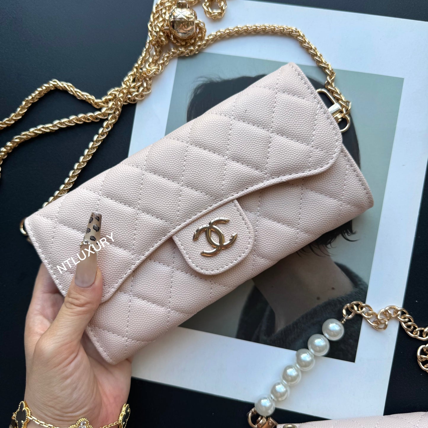 Coco Fine Wallet 3 Set (Baby Pink)