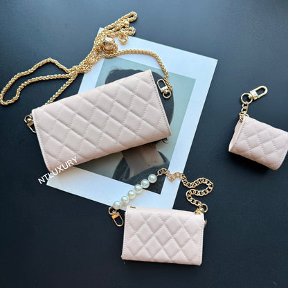 Coco Fine Wallet 3 Set (Baby Pink)