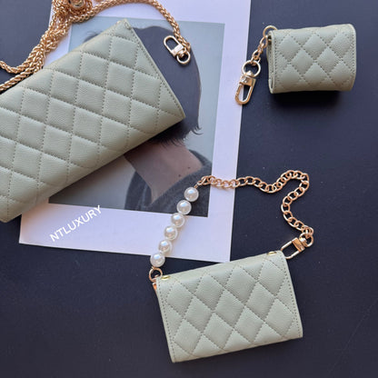 Set di 3 portafogli Coco Fine (Verde)