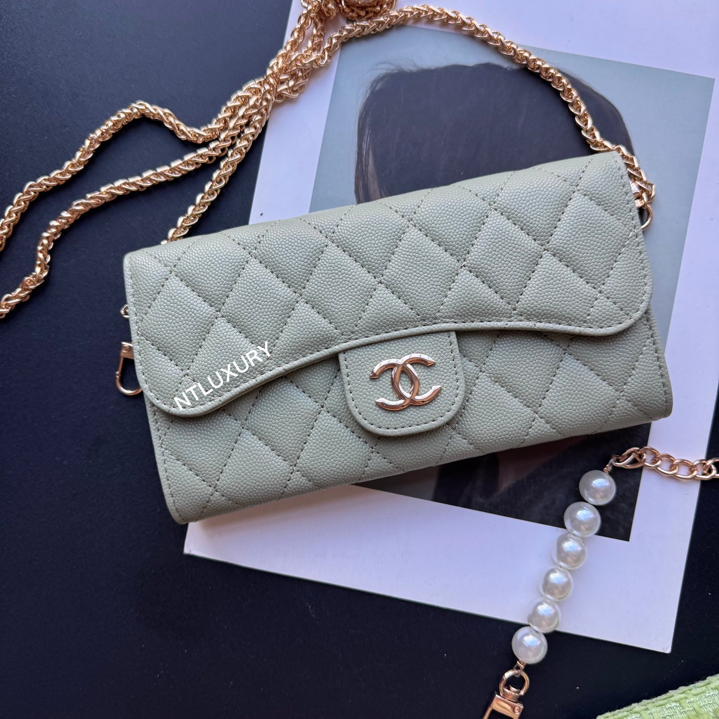 Coco Fine Wallet 3 Set (Green Patch)