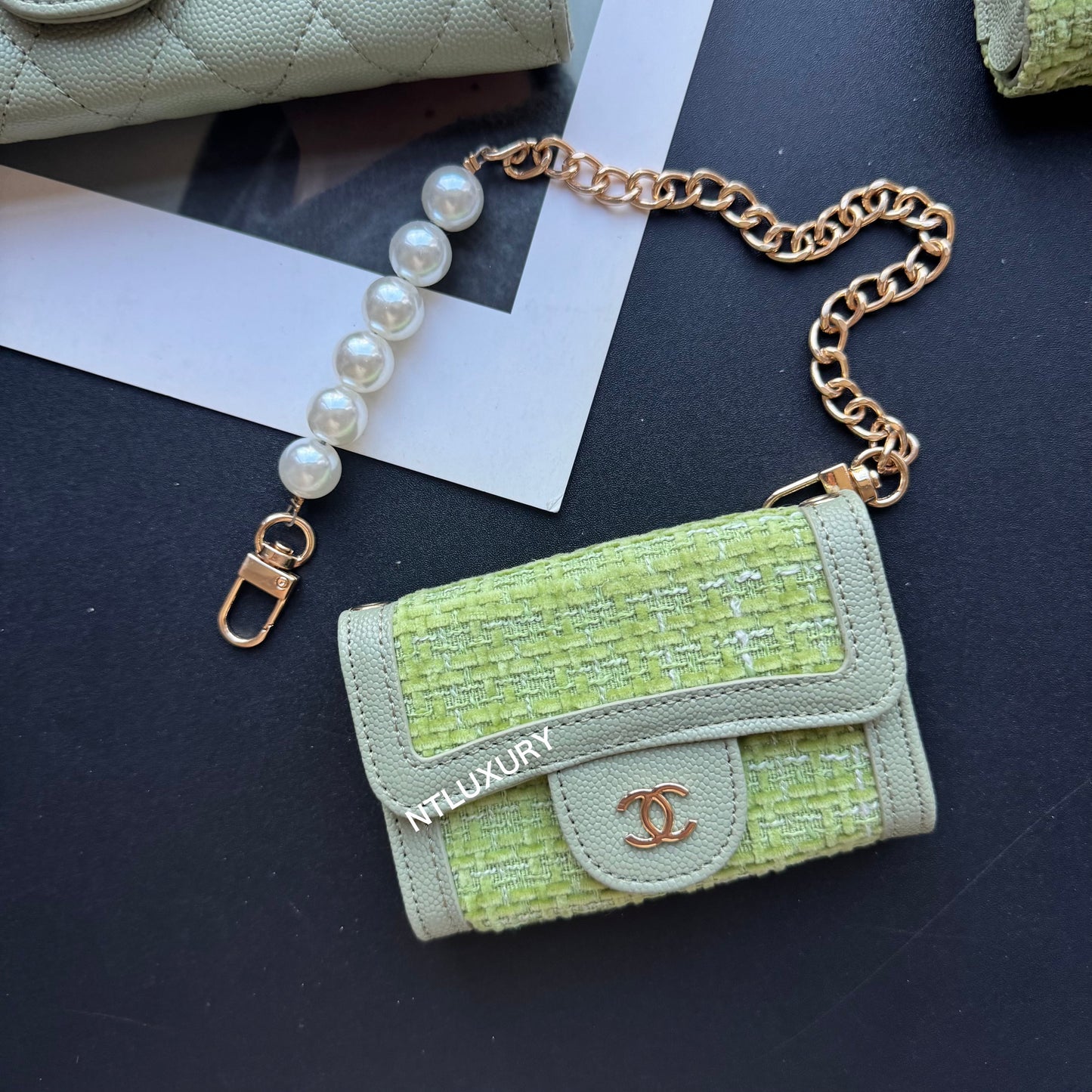 Coco Fine Wallet 3 Set (Green Patch)