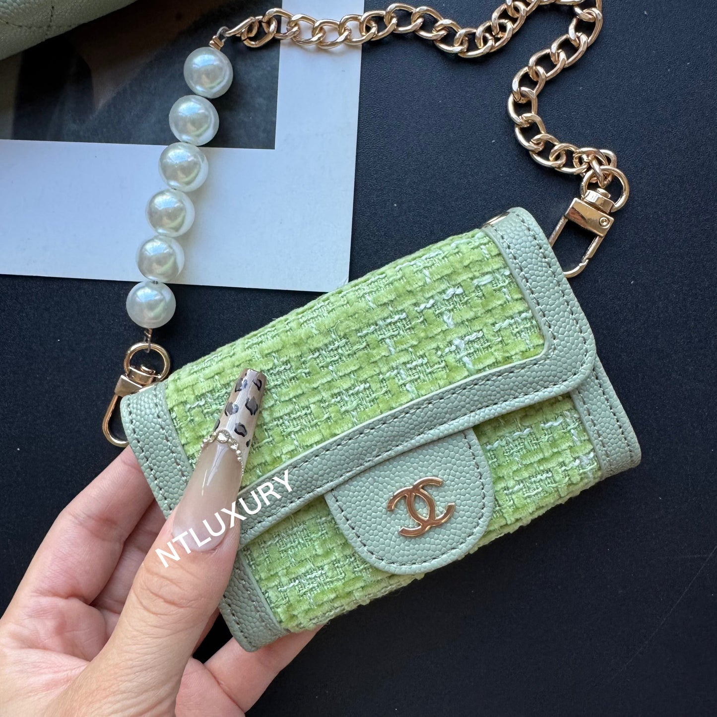 Coco Fine Wallet 3 Set (Green Patch)
