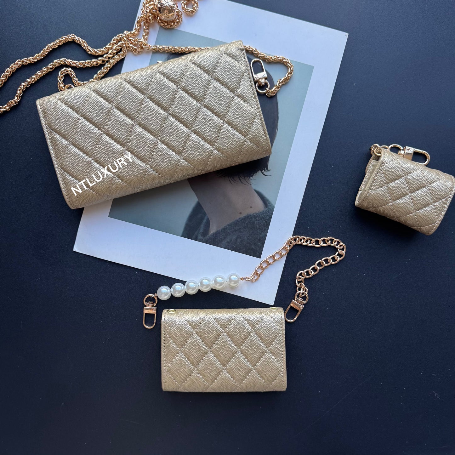 Coco Fine Wallet 3 Set (Gold)