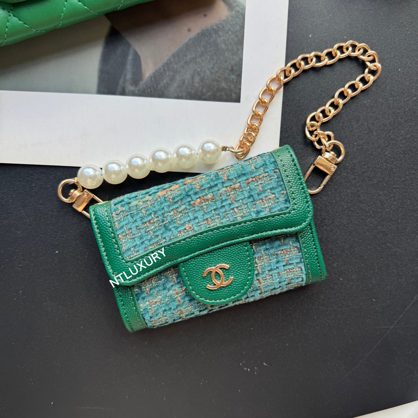 Coco Fine Wallet 3 Set (Green Patch)