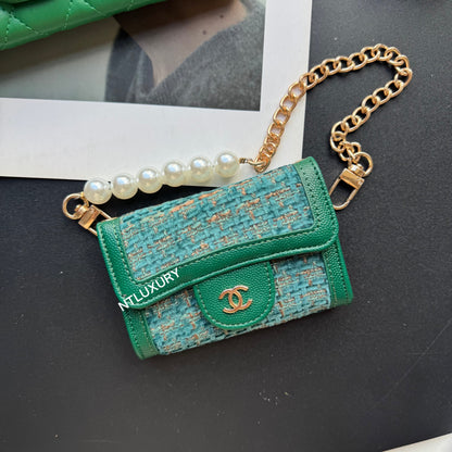 Set di 3 portafogli Coco Fine (patch verde)