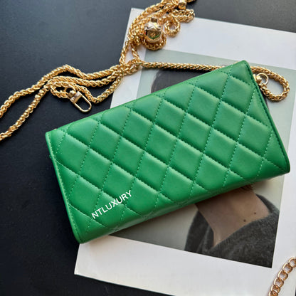 Set di 3 portafogli Coco Fine (patch verde)