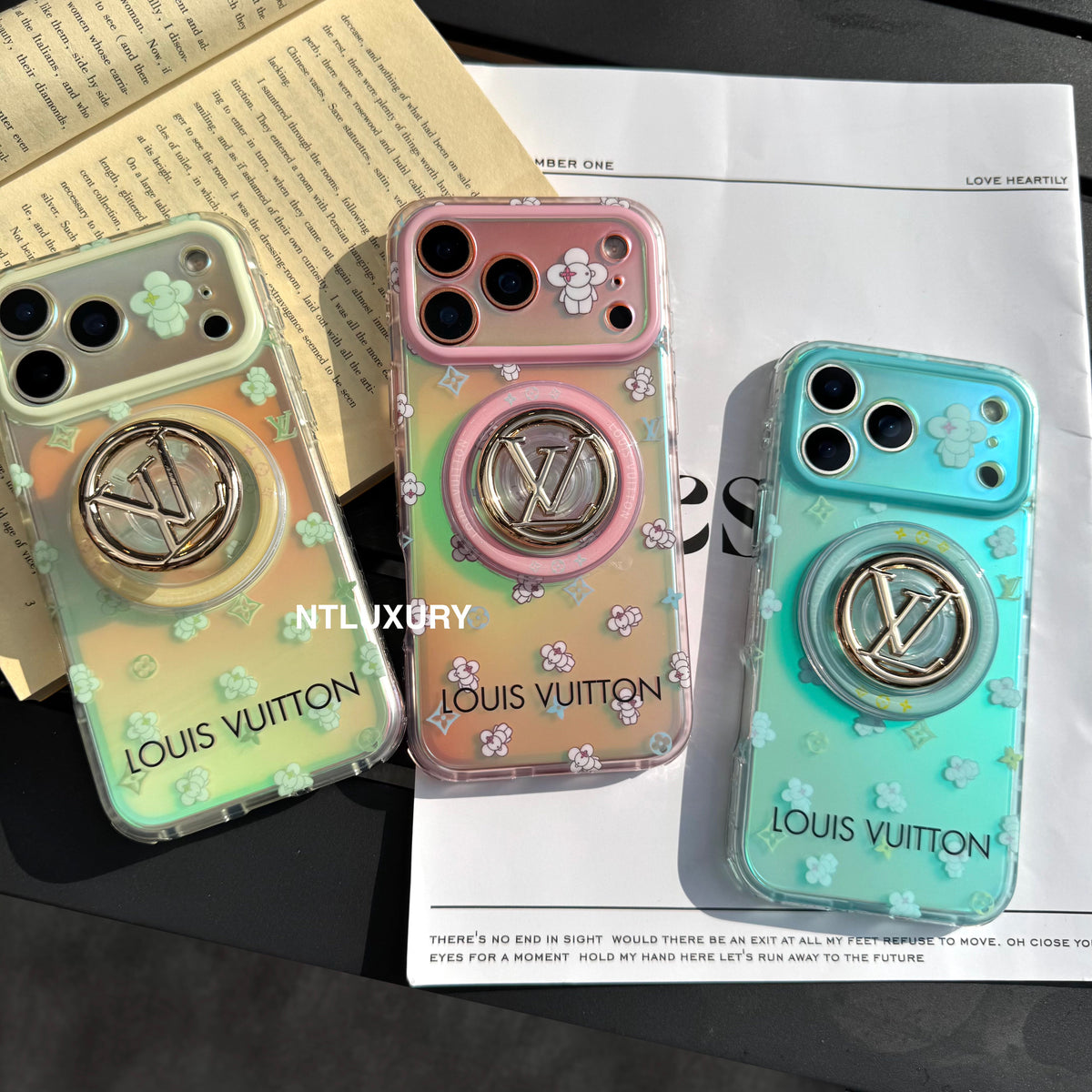 Chameleon Love Magsafe Phone Case with Metal Holder