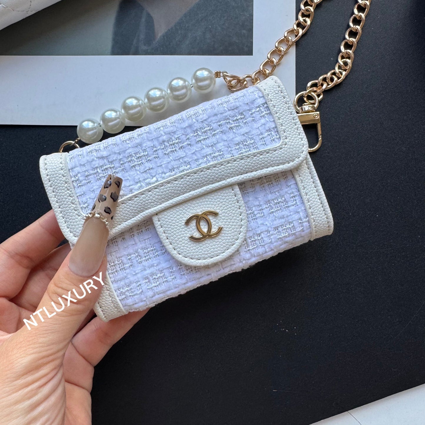 Coco Fine Wallet 5 Set (White & Patch)