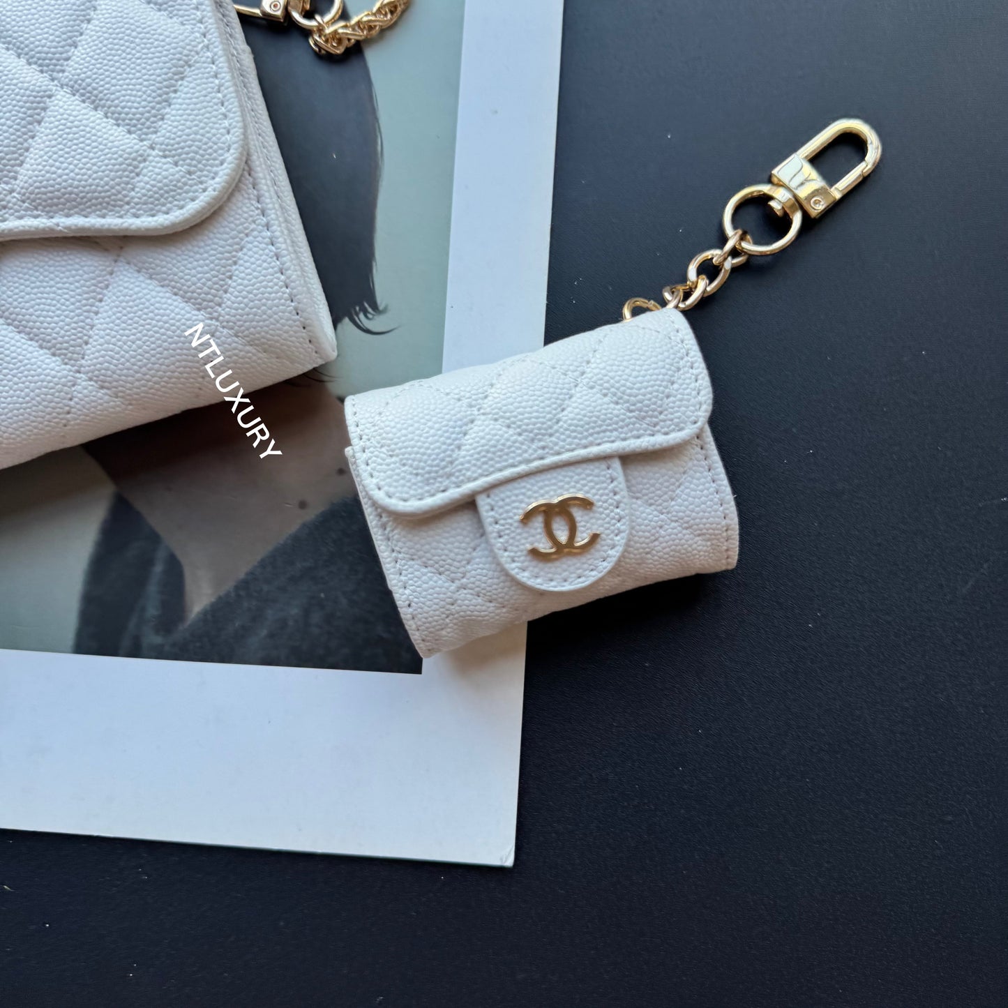 Coco Fine Wallet 5 Set (White & Patch)