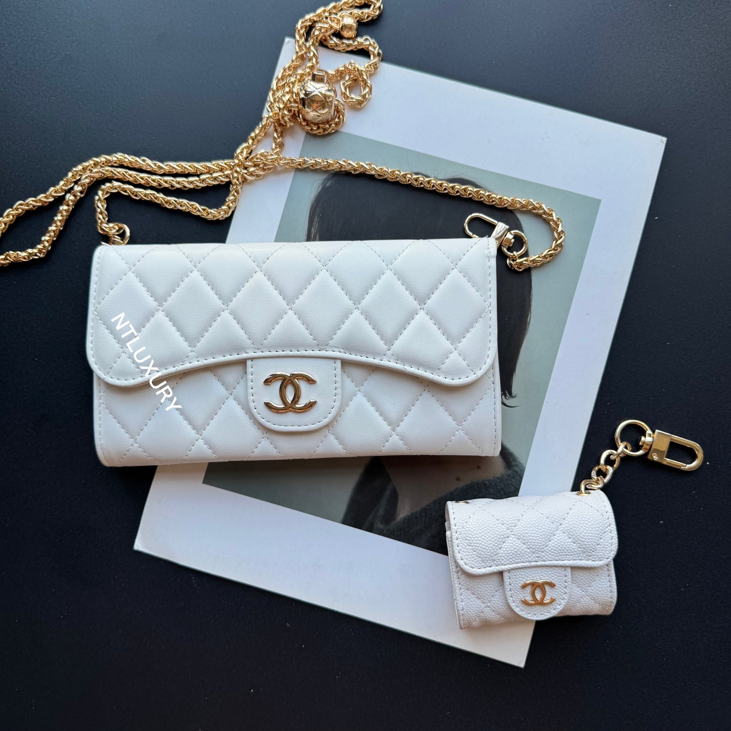Coco Fine Wallet 5 Set (White & Patch)