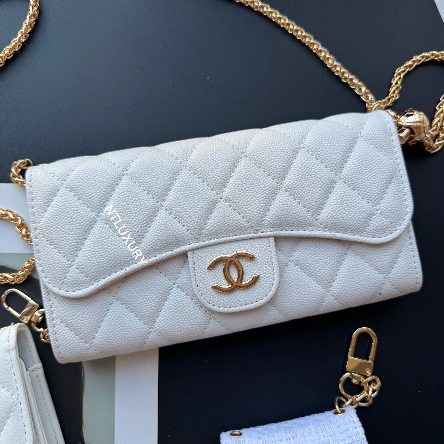 Coco Fine Wallet 5 Set (White & Patch)