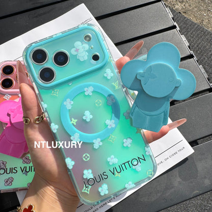 Chameleon Love Magsafe Phone Case with Neo Doll Holder