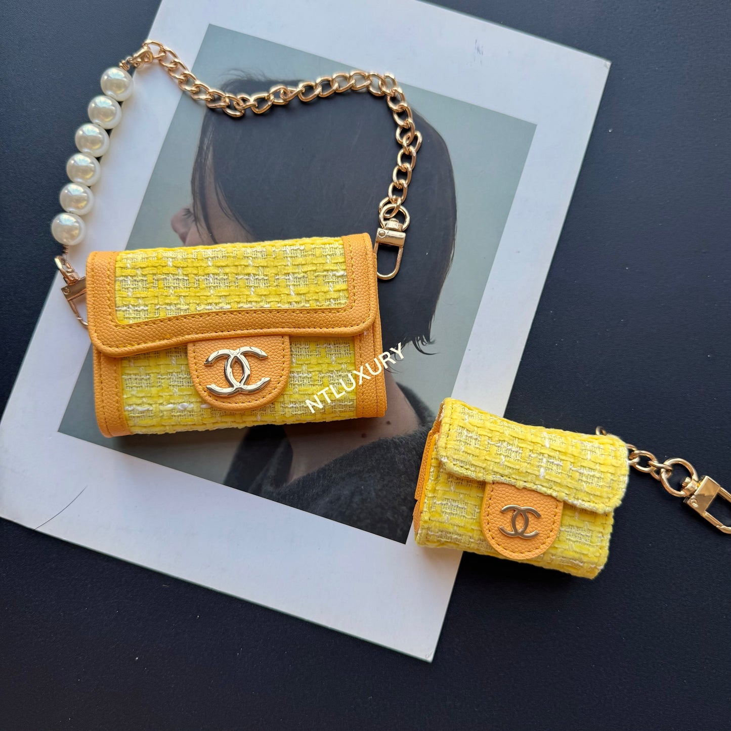 Coco Fine Wallet 2 Set (Yellow Patch)