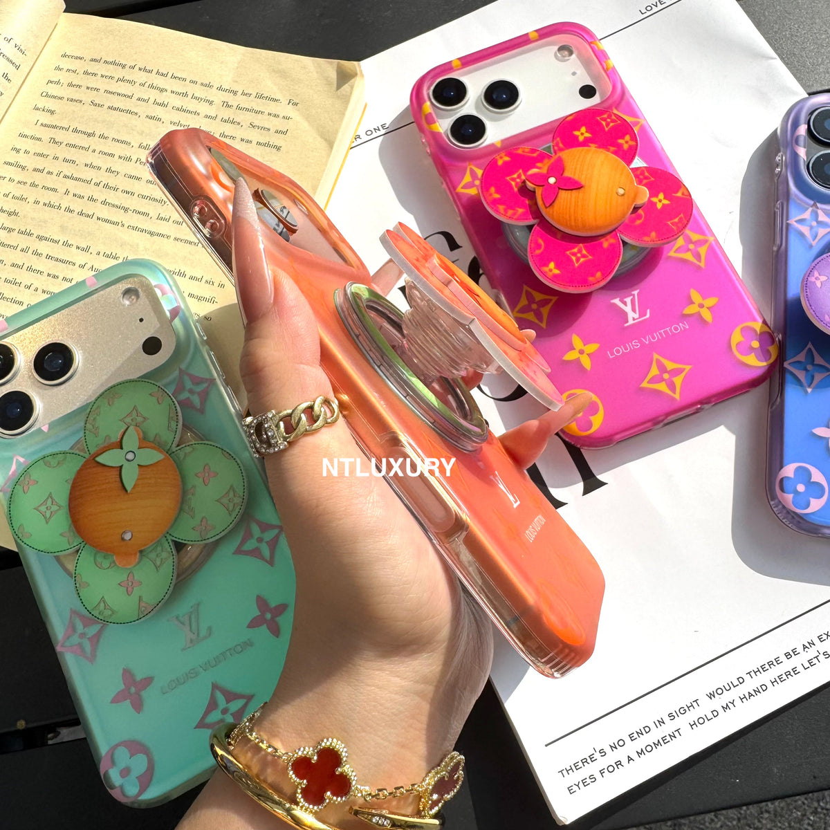 Ombre Love Phone Case with Doll Magsafe Holder