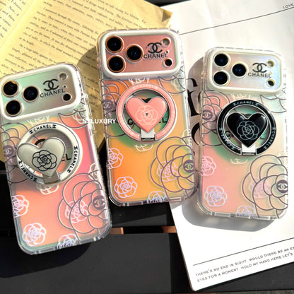 Chameleon Flower Magsafe Phone Case with New Design Holder