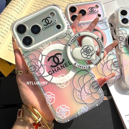 Chameleon Flower Magsafe Phone Case with New Design Holder