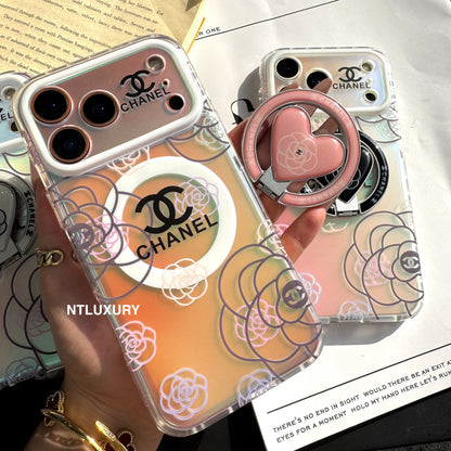 Chameleon Flower Magsafe Phone Case with New Design Holder