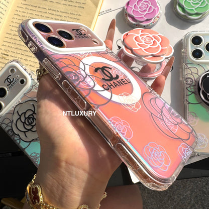 Chameleon Flower Magsafe Phone Case with Flower Holder