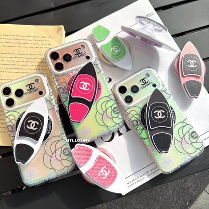 Chameleon Flower Magsafe Phone Case with Skateboard Holder
