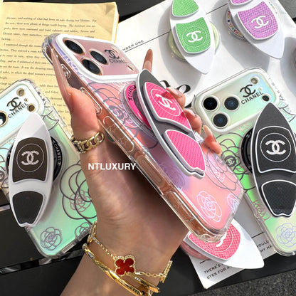 Chameleon Flower Magsafe Phone Case with Skateboard Holder