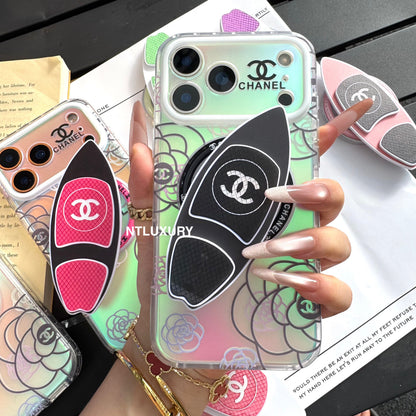 Chameleon Flower Magsafe Phone Case with Skateboard Holder