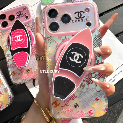 Chameleon Colorful CC Magsafe Phone Case with Skateboard Holder
