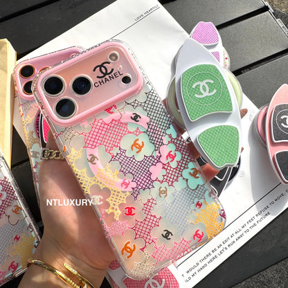 Chameleon Colorful CC Magsafe Phone Case with Skateboard Holder