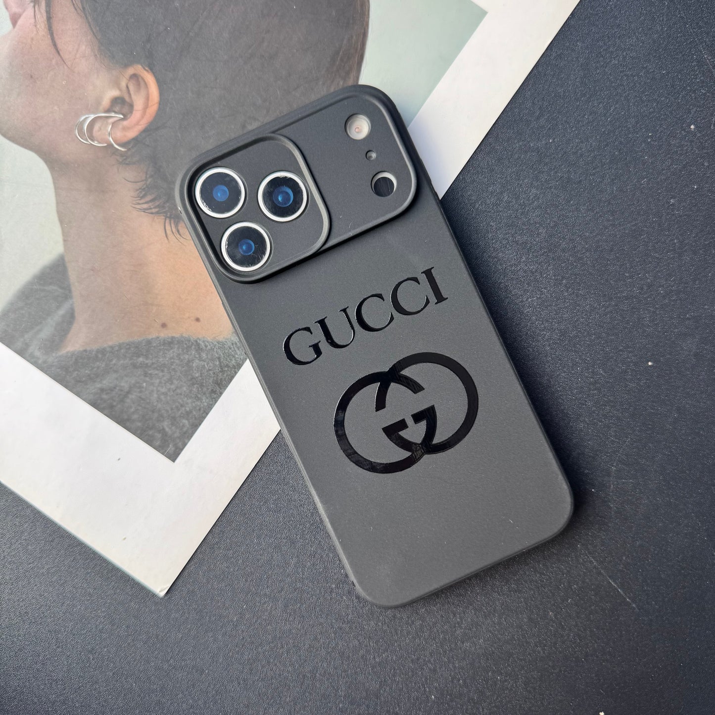 Black Trendy Phone Case (GG)