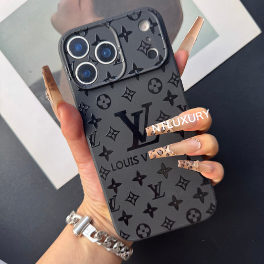 Coque de téléphone noire tendance (Grand amour)