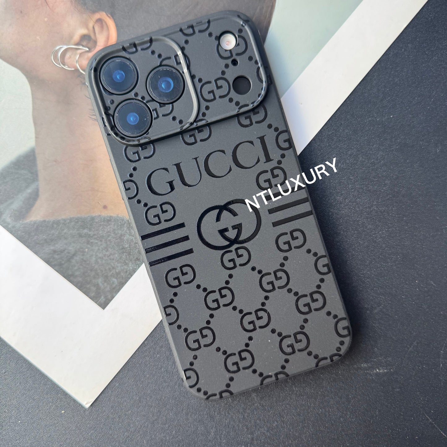 Black Trendy Phone Case ( G )
