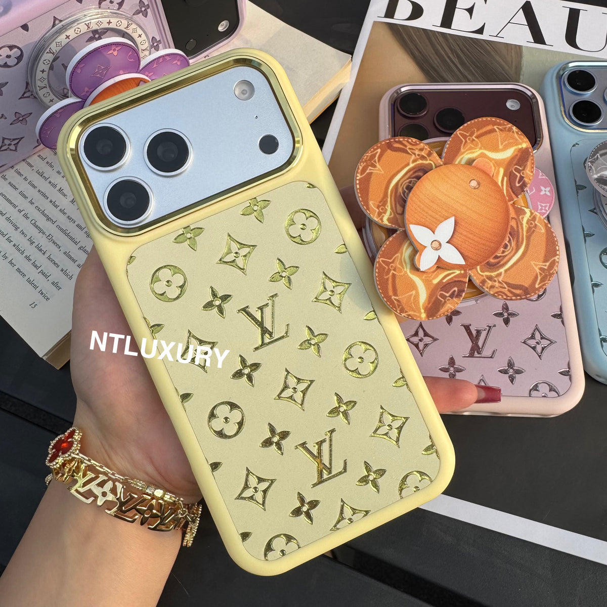 Candy Color Magsafe Phone Case with Vivian Holder