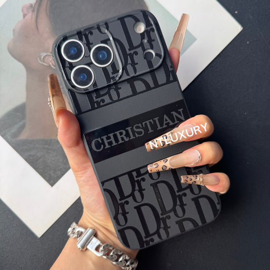 Black Trendy Phone Case ( Cute D)