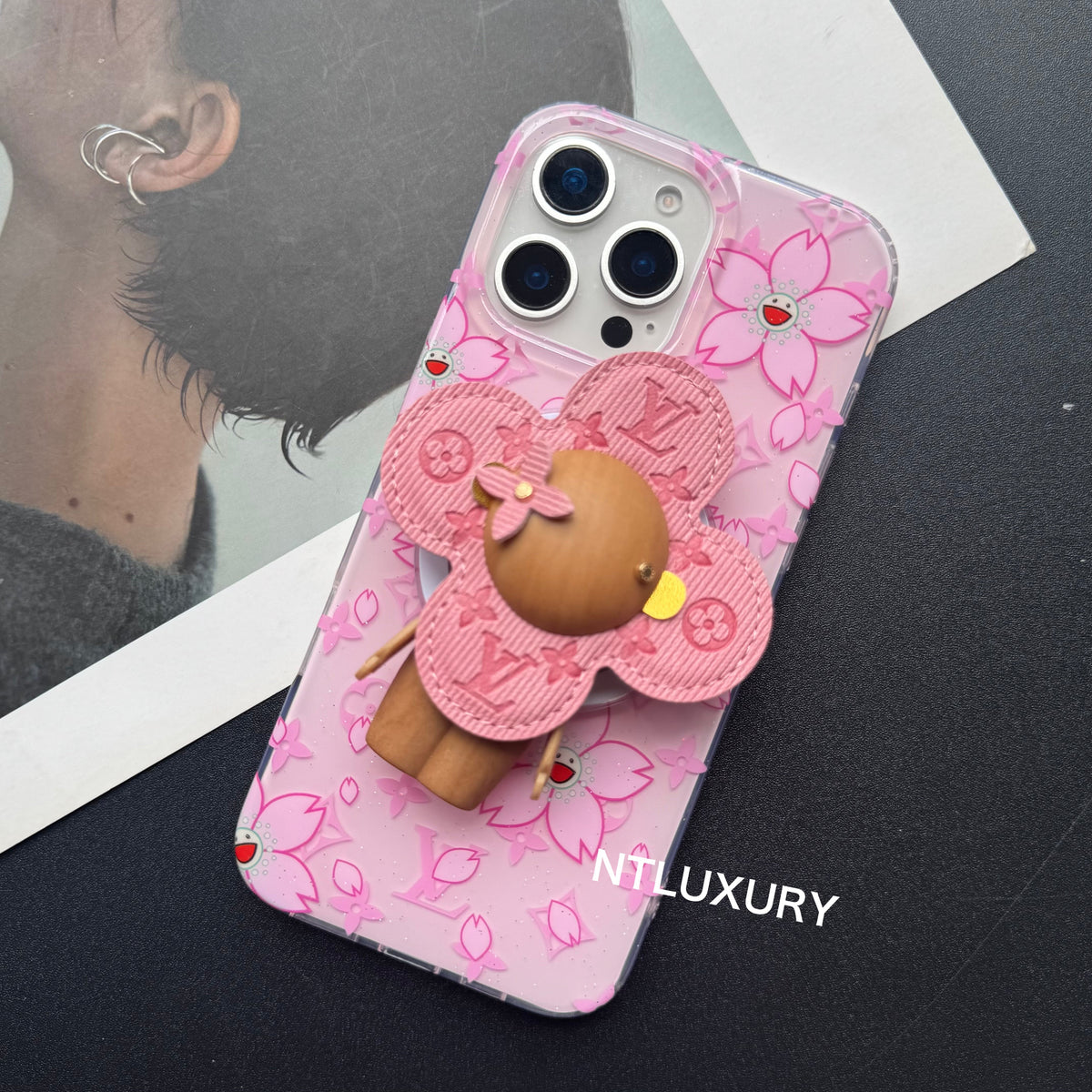 Cherry Floral LovePhone Case with Magsafe Holder
