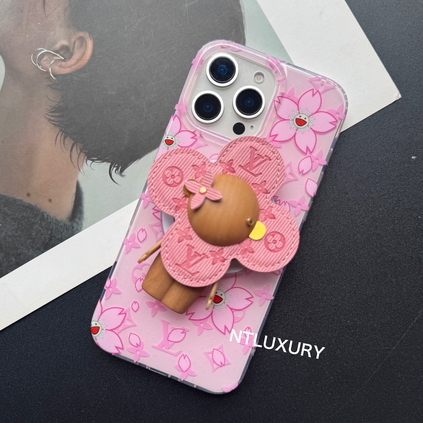 Cherry Floral LovePhone Case with Magsafe Holder